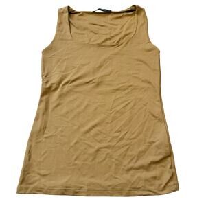 Zara W&B Collection Dark Beige Tank Top- Size M